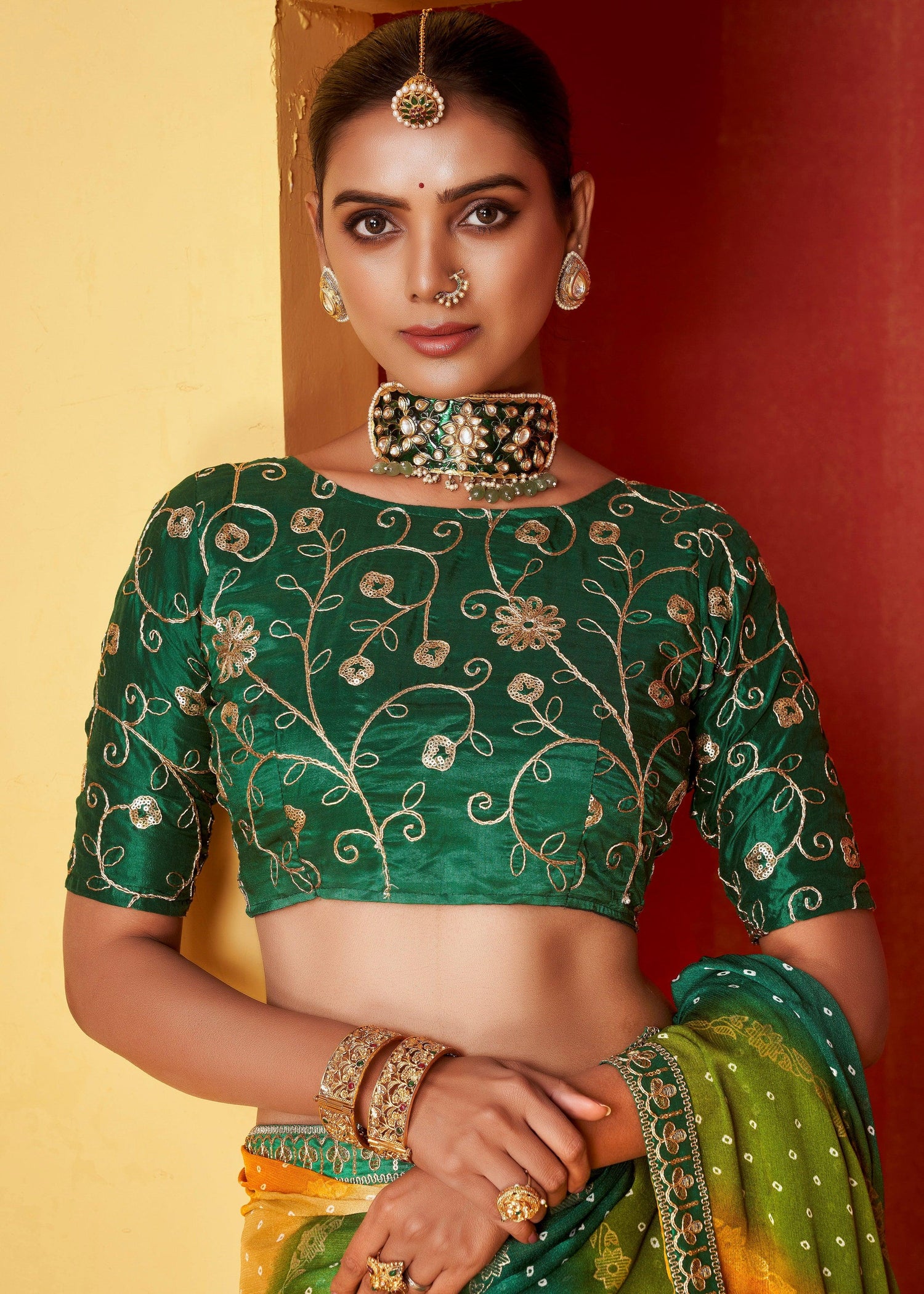 Beautiful Designer Occasion Wear Pure Chiffon Saree