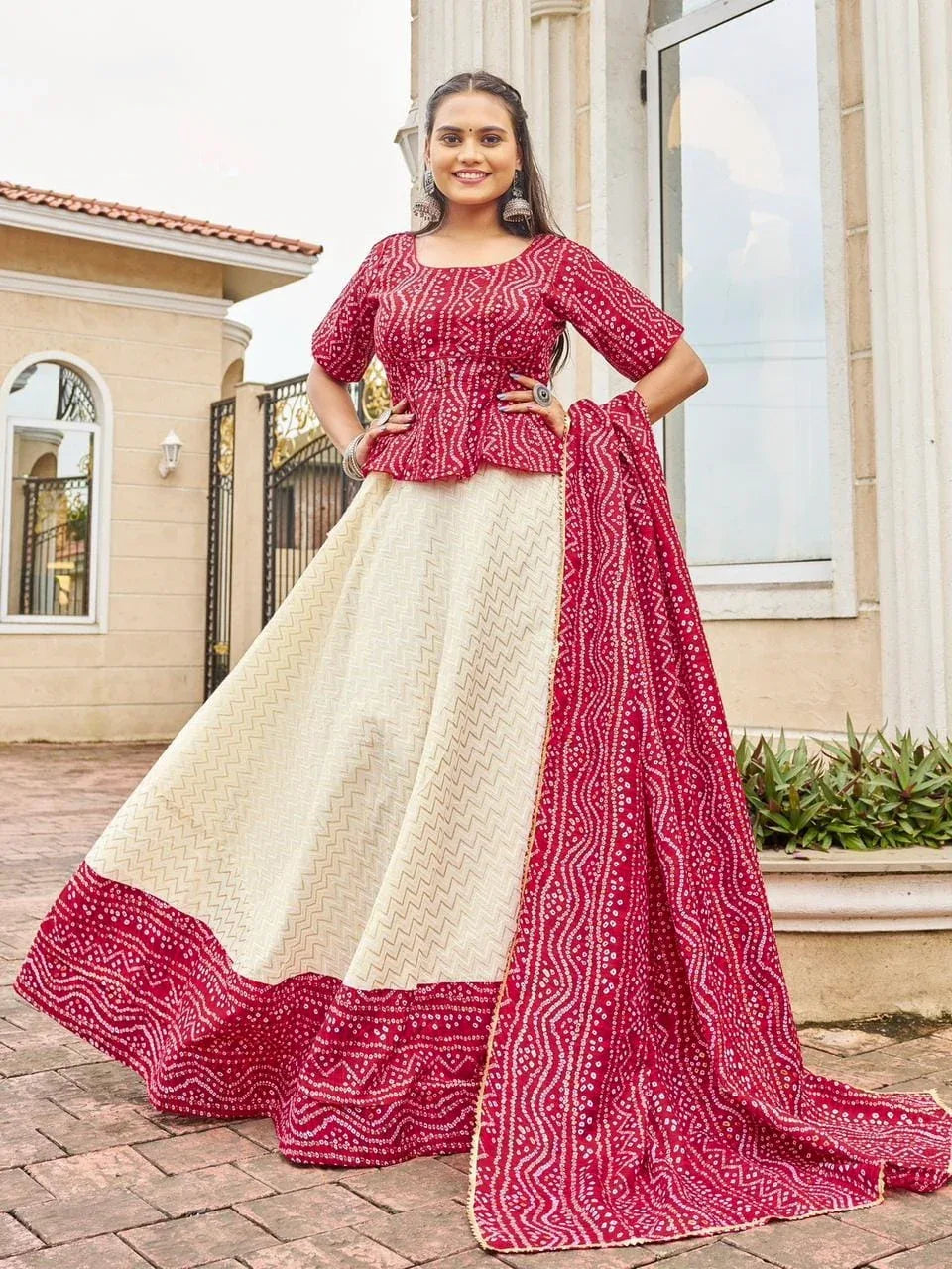 Navratri Special Traditional Bandhej Lehenga choli - Anant Exports
