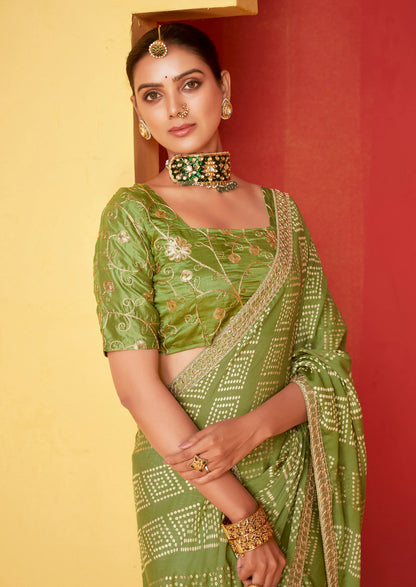 Beautiful Designer Occasion Wear Pure Chiffon Saree
