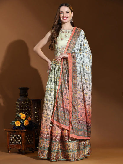 Party Wear Readymade Crop Top Lehenga D.no C 2047 - Anant Exports