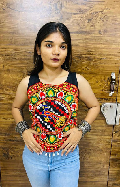 Navratri traditional Kachi Work Koti Blouse - Anant Exports
