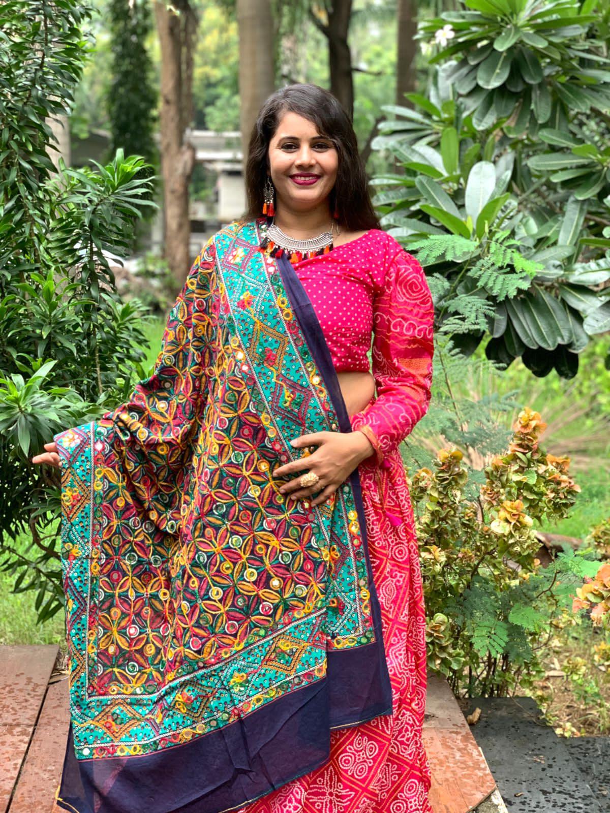 Pavitra Bandhej Navratri Lehenga Choli - Anant Exports