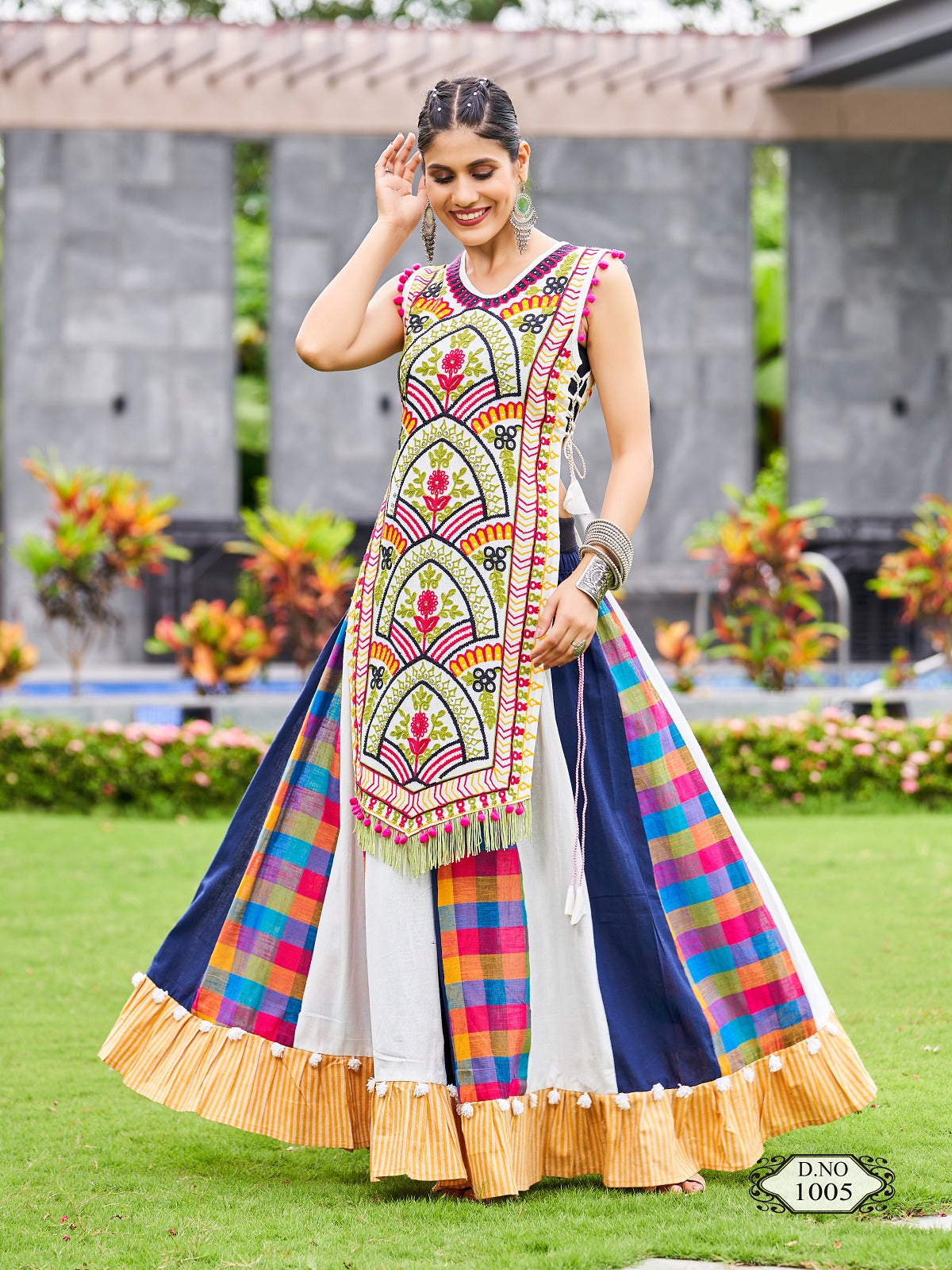 New Garba Khelayia Skirt Panel Navratri Lehenga Choli Collection