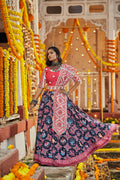 Black multicolor chaniya choli for navratri