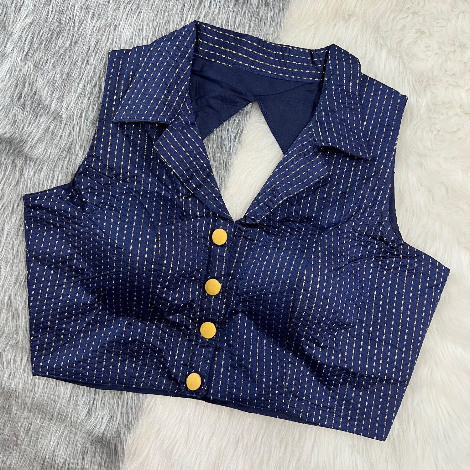 Part Wear New Shirt Collar Blouse - Anant Exports