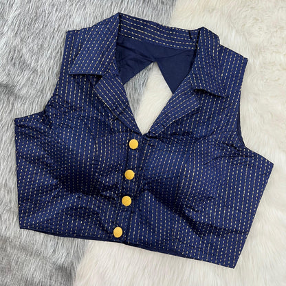 Part Wear New Shirt Collar Blouse - Anant Exports