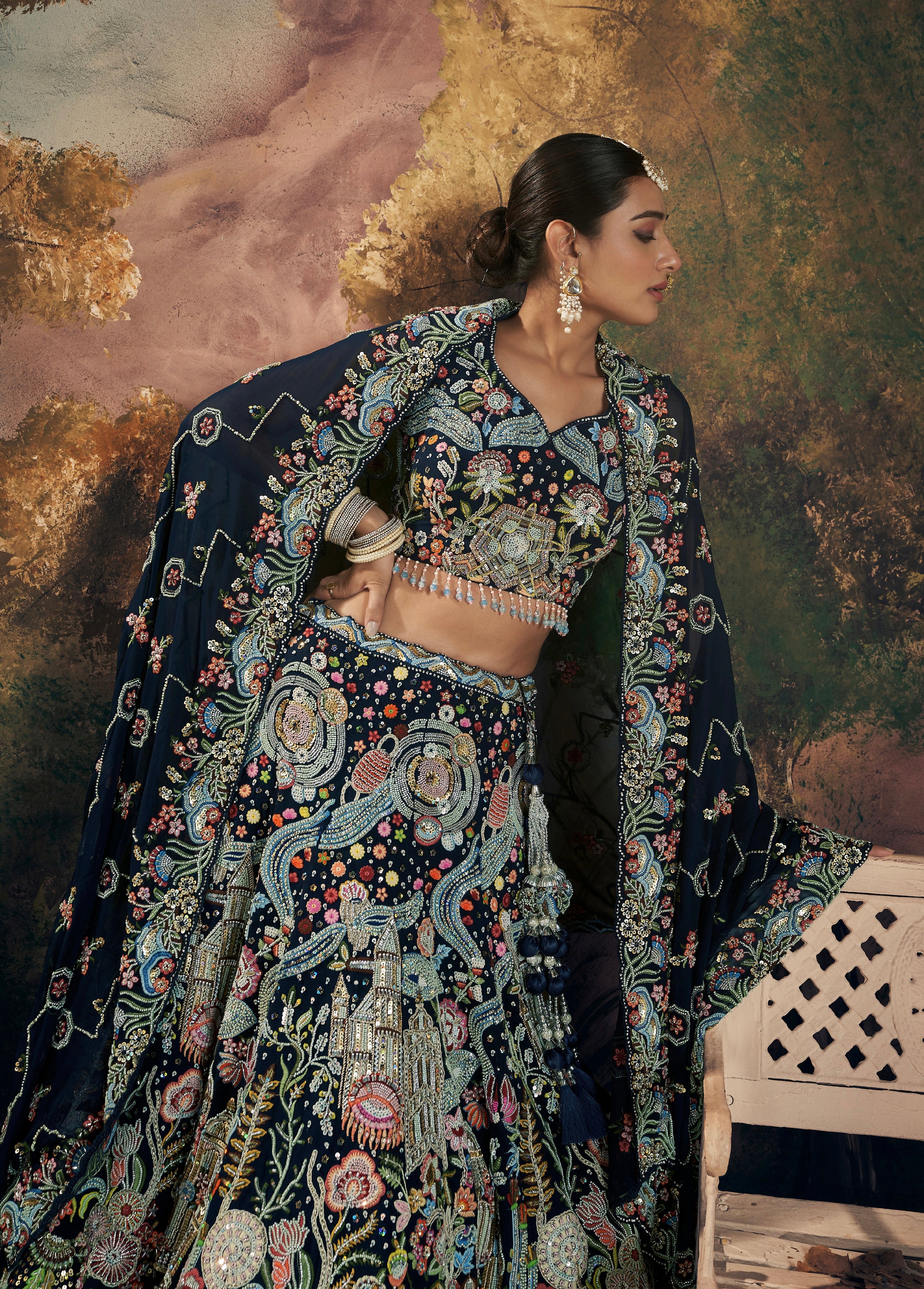 Beautiful Designer Wedding Wear Latest Bridal Lehenga Choli