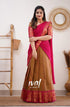 Beautiful Kanjiveram Silk Pure Zari HALF Saree with Blouse Along With Dupptta - Anant Exports