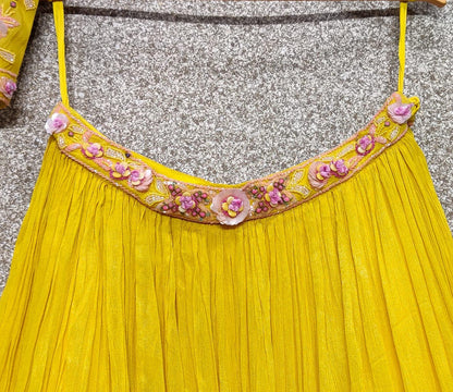 Beautiful Bridal Wedding Special for Haldi Lehenga Choli - Anant Exports
