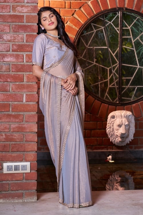 Crape Silk Georgette Saree