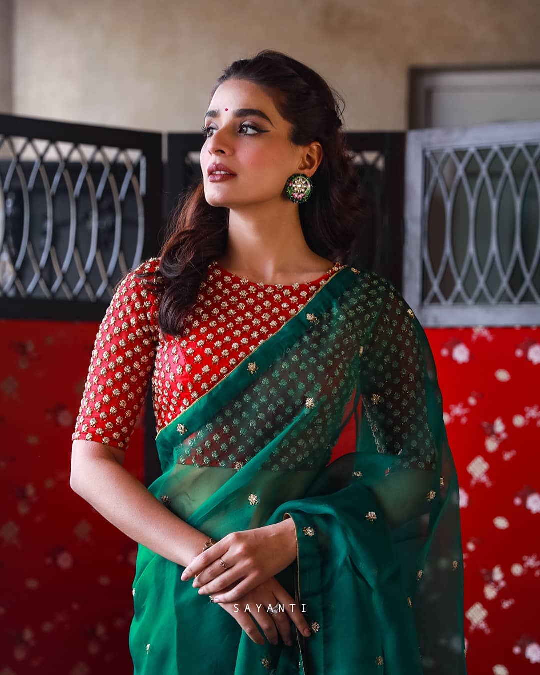 Organza saree