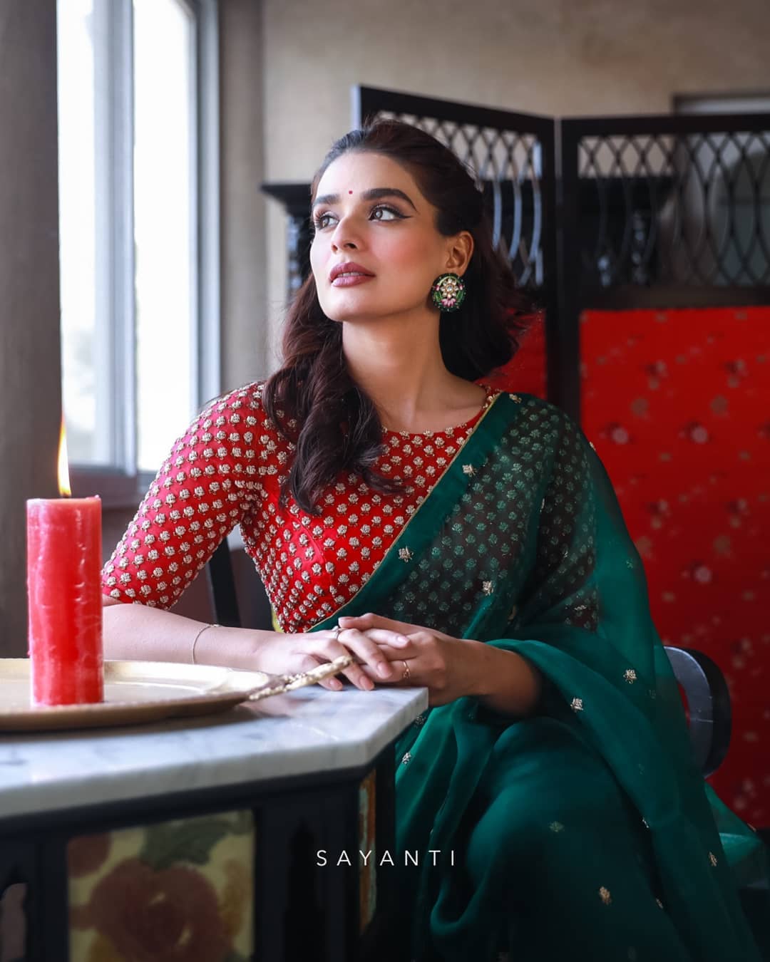 Organza saree