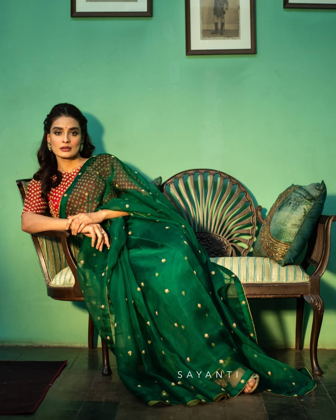 Organza saree