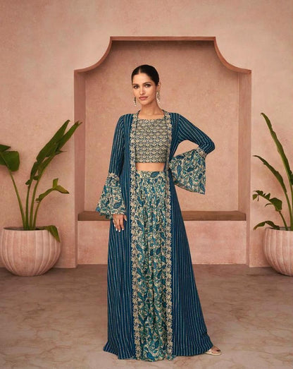 SAYURI DESIGNER TRENDY HEAVY GEORGETTE LEHENGA CHOLI D.NO 5241 - Anant Exports