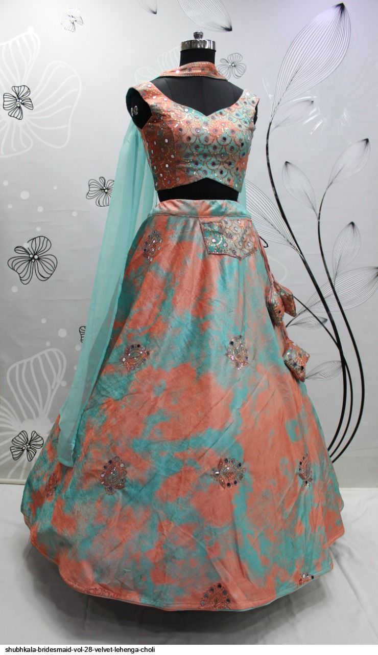 Shubhkala Bridesmaid Vol 28 Velvet Lehenga Choli