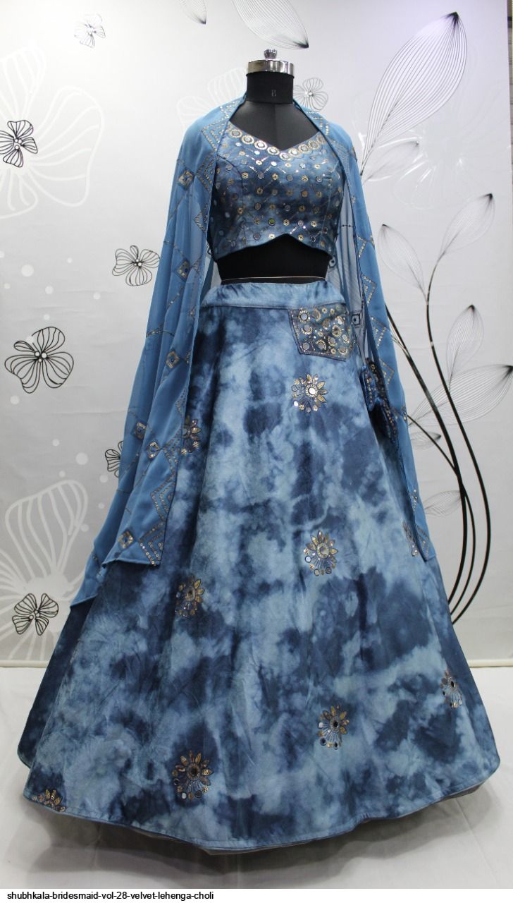 Shubhkala Bridesmaid Vol 28 Velvet Lehenga Choli
