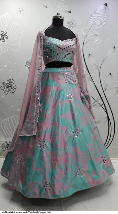 Shubhkala Bridesmaid Vol 28 Velvet Lehenga Choli