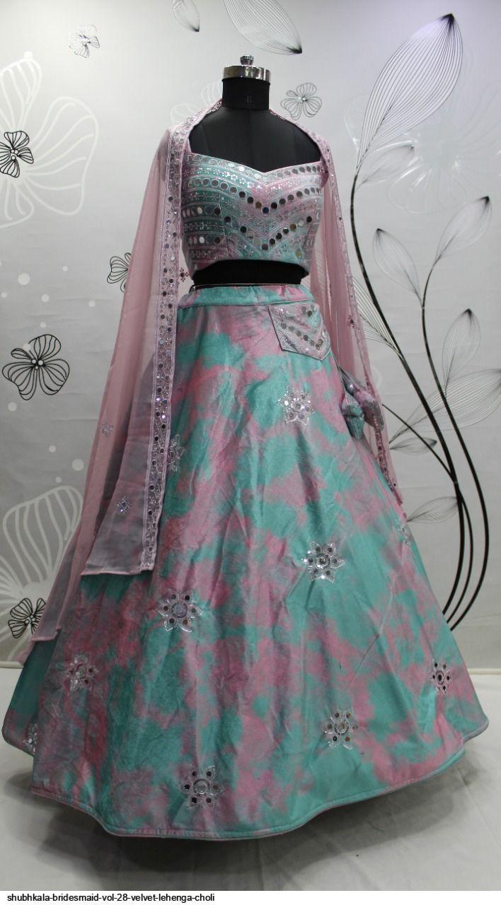 Shubhkala Bridesmaid Vol 28 Velvet Lehenga Choli