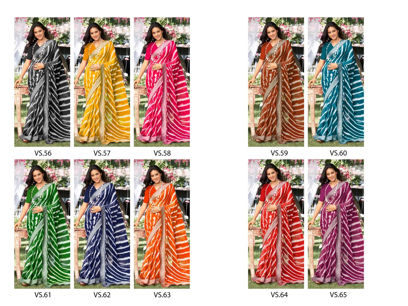 Stavan Vastra Vol 7 Fancy Weightless With Border Saree (630x10)