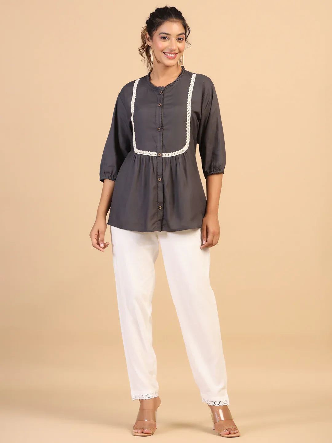 KEEVA FANCY WESTERN SHORT TOP - Anant Exports