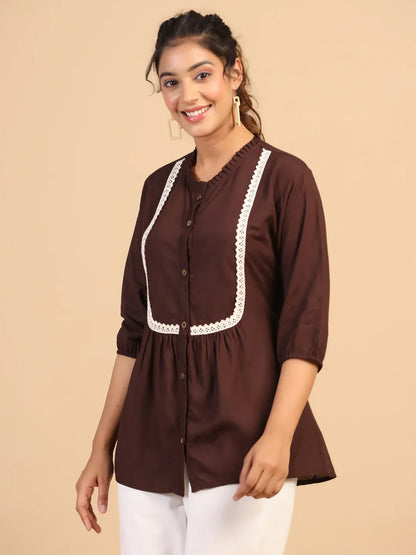 KEEVA FANCY WESTERN SHORT TOP - Anant Exports