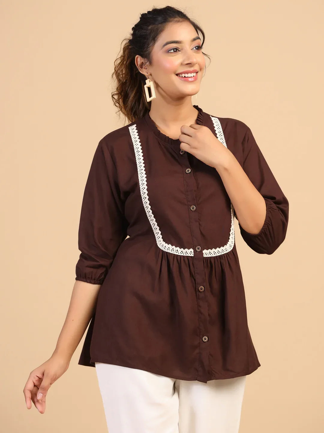 KEEVA FANCY WESTERN SHORT TOP - Anant Exports