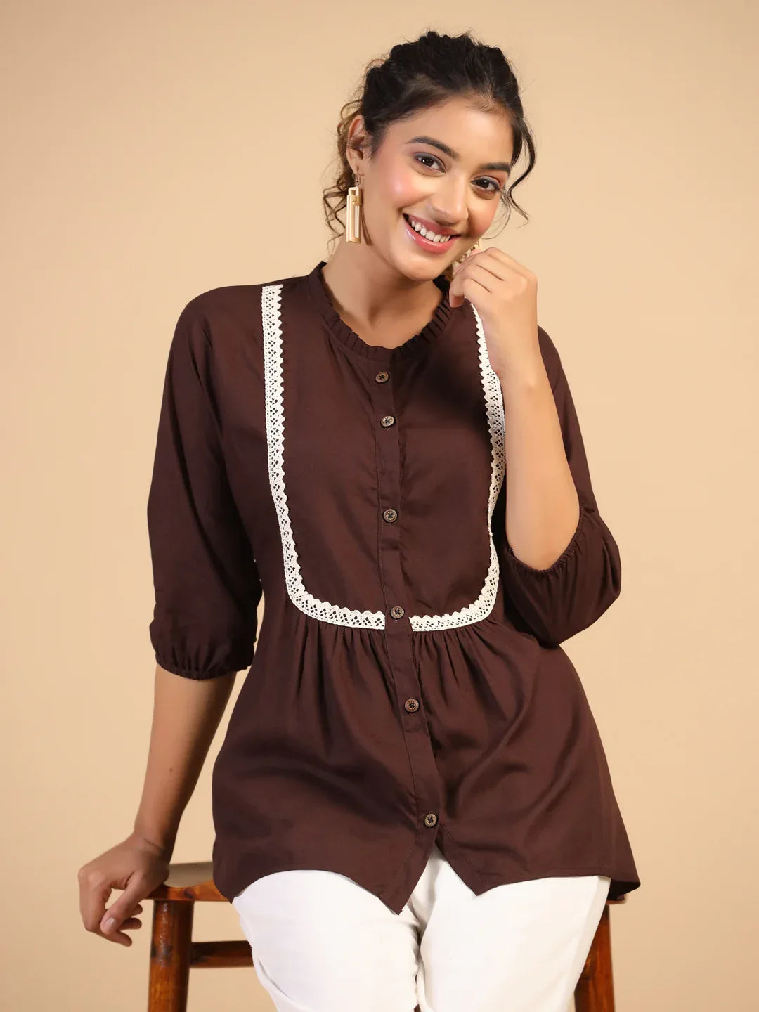 KEEVA FANCY WESTERN SHORT TOP - Anant Exports