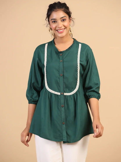 KEEVA FANCY WESTERN SHORT TOP - Anant Exports