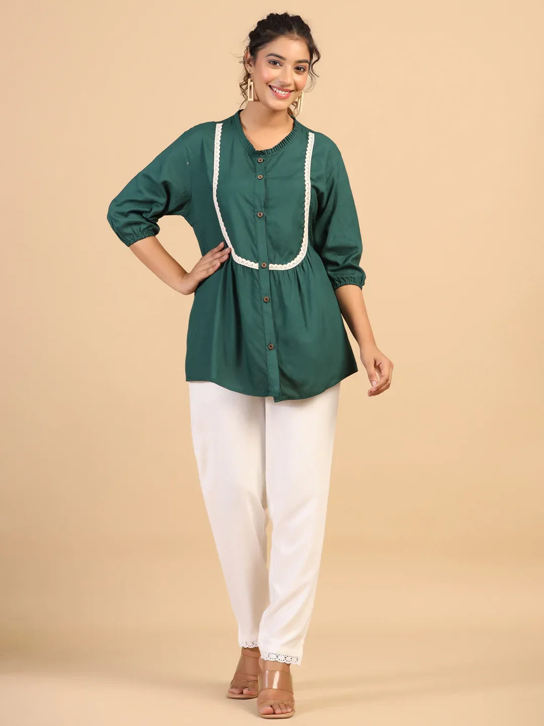 KEEVA FANCY WESTERN SHORT TOP - Anant Exports