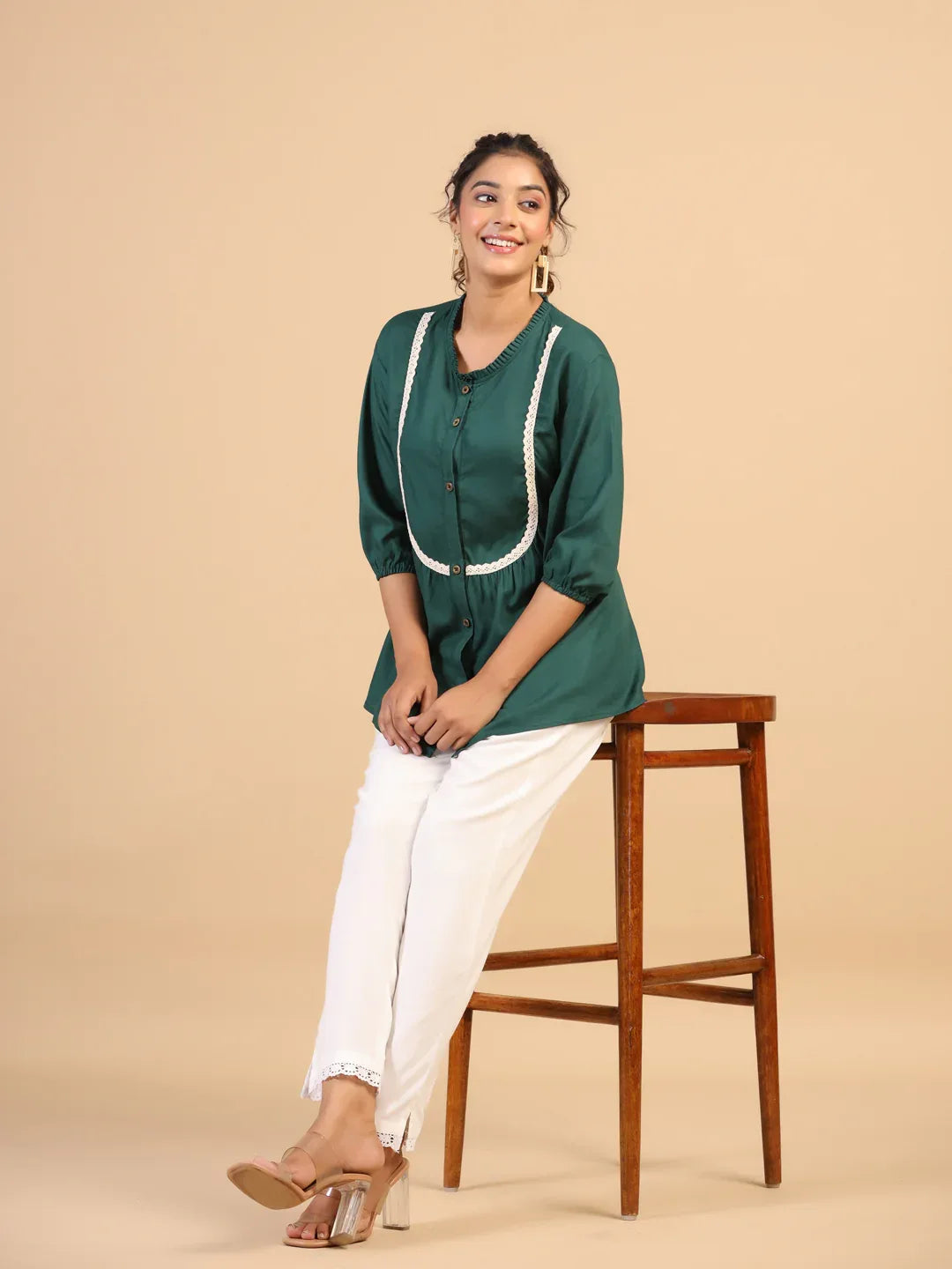 KEEVA FANCY WESTERN SHORT TOP - Anant Exports