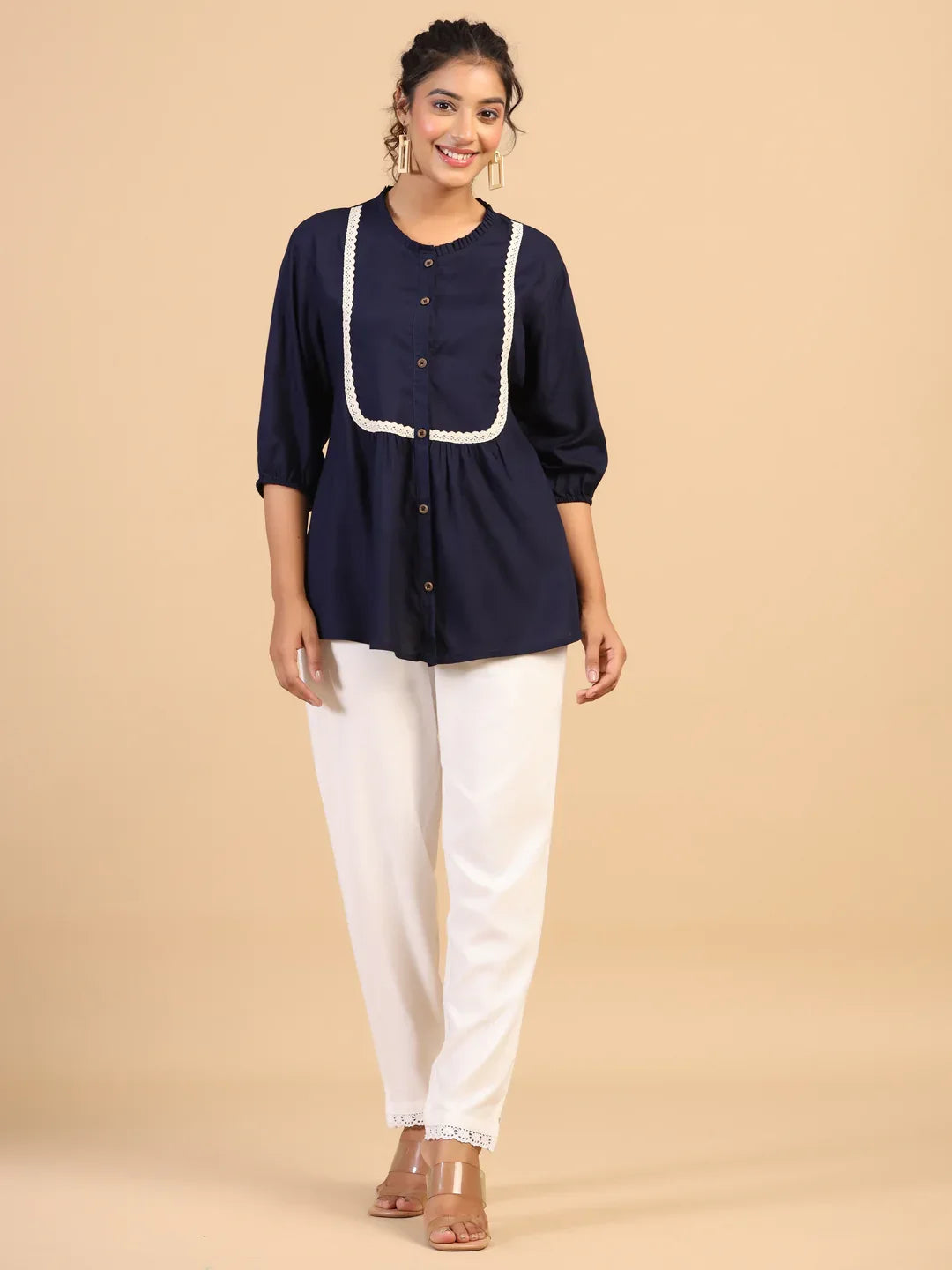 KEEVA FANCY WESTERN SHORT TOP - Anant Exports