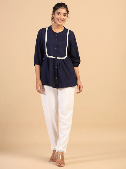 KEEVA FANCY WESTERN SHORT TOP - Anant Exports