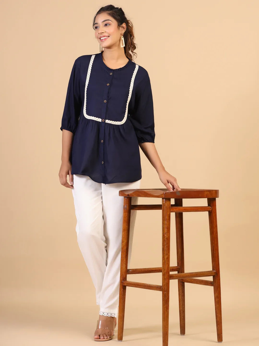 KEEVA FANCY WESTERN SHORT TOP - Anant Exports