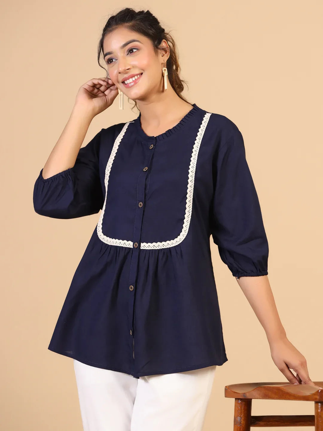 KEEVA FANCY WESTERN SHORT TOP - Anant Exports