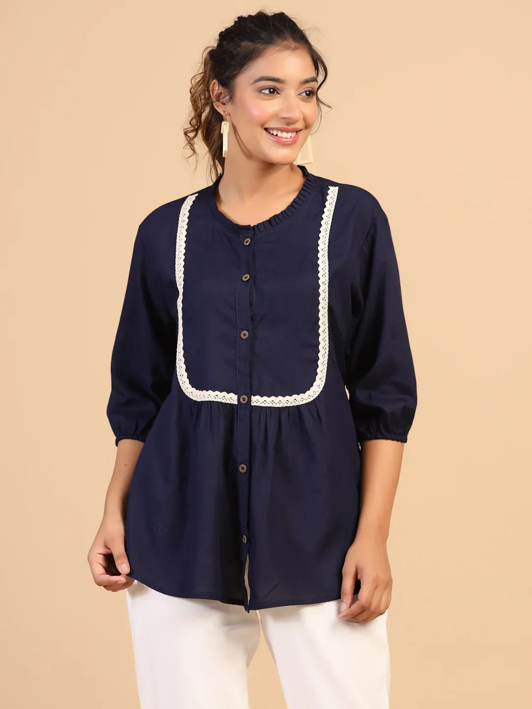 KEEVA FANCY WESTERN SHORT TOP - Anant Exports