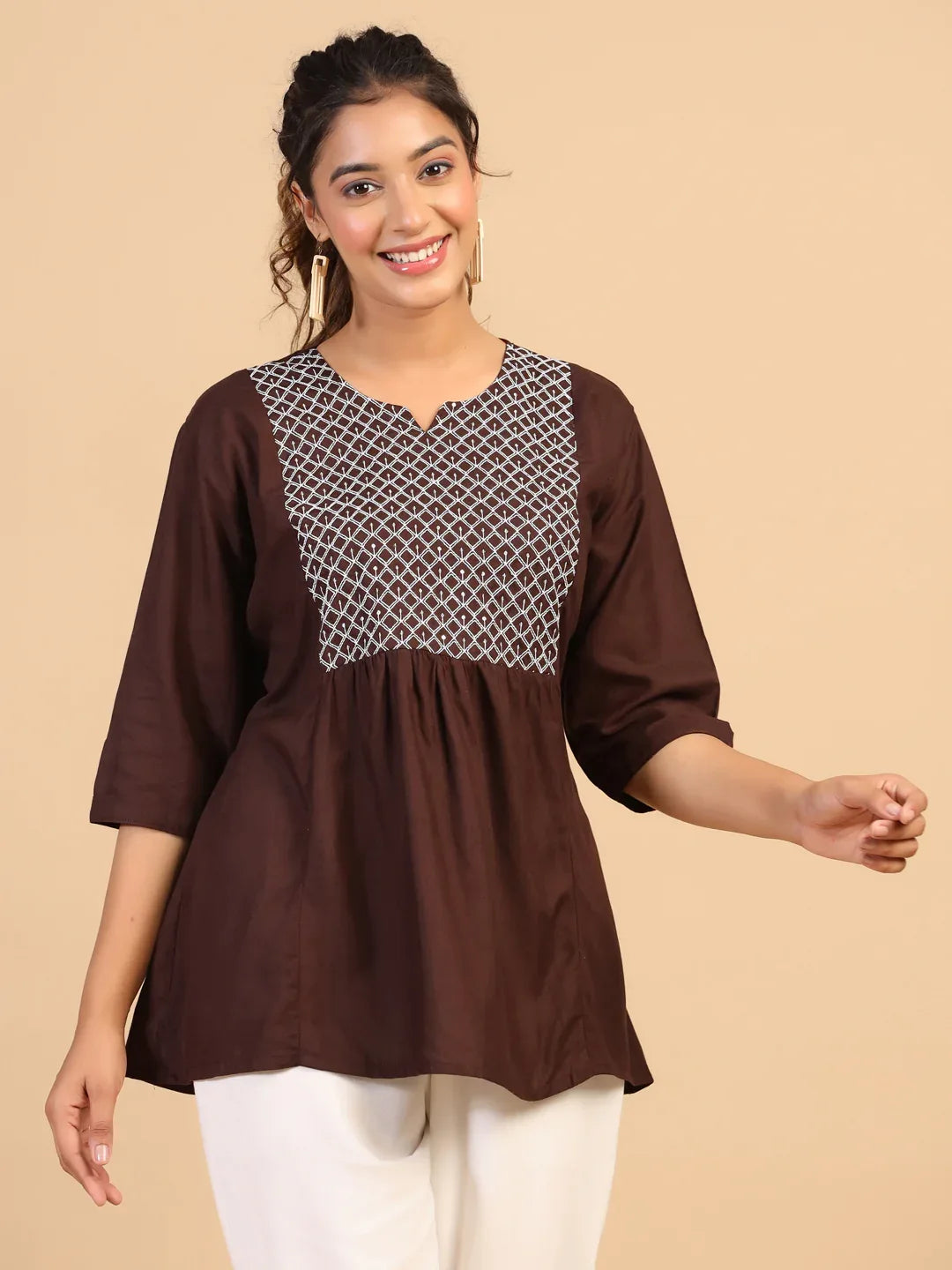 KEEVA FANCY WESTERN SHORT TOP - Anant Exports