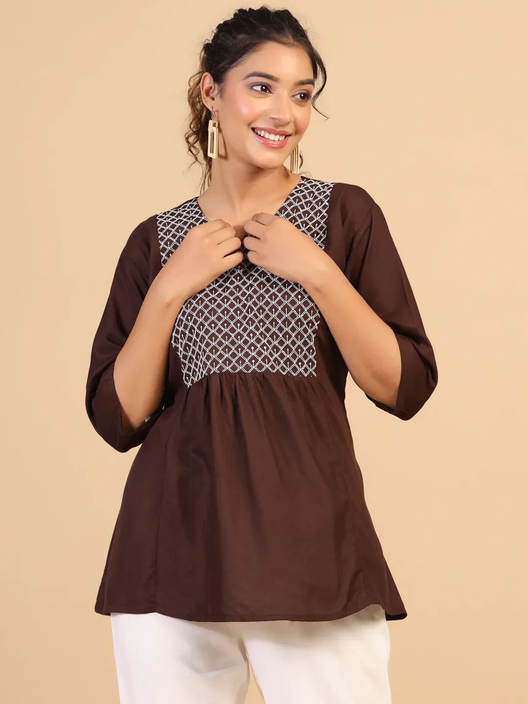 KEEVA FANCY WESTERN SHORT TOP - Anant Exports