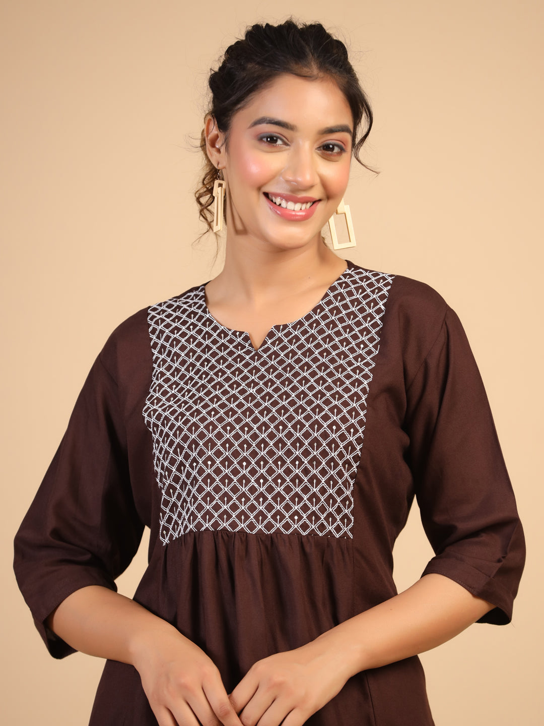 KEEVA FANCY WESTERN SHORT TOP