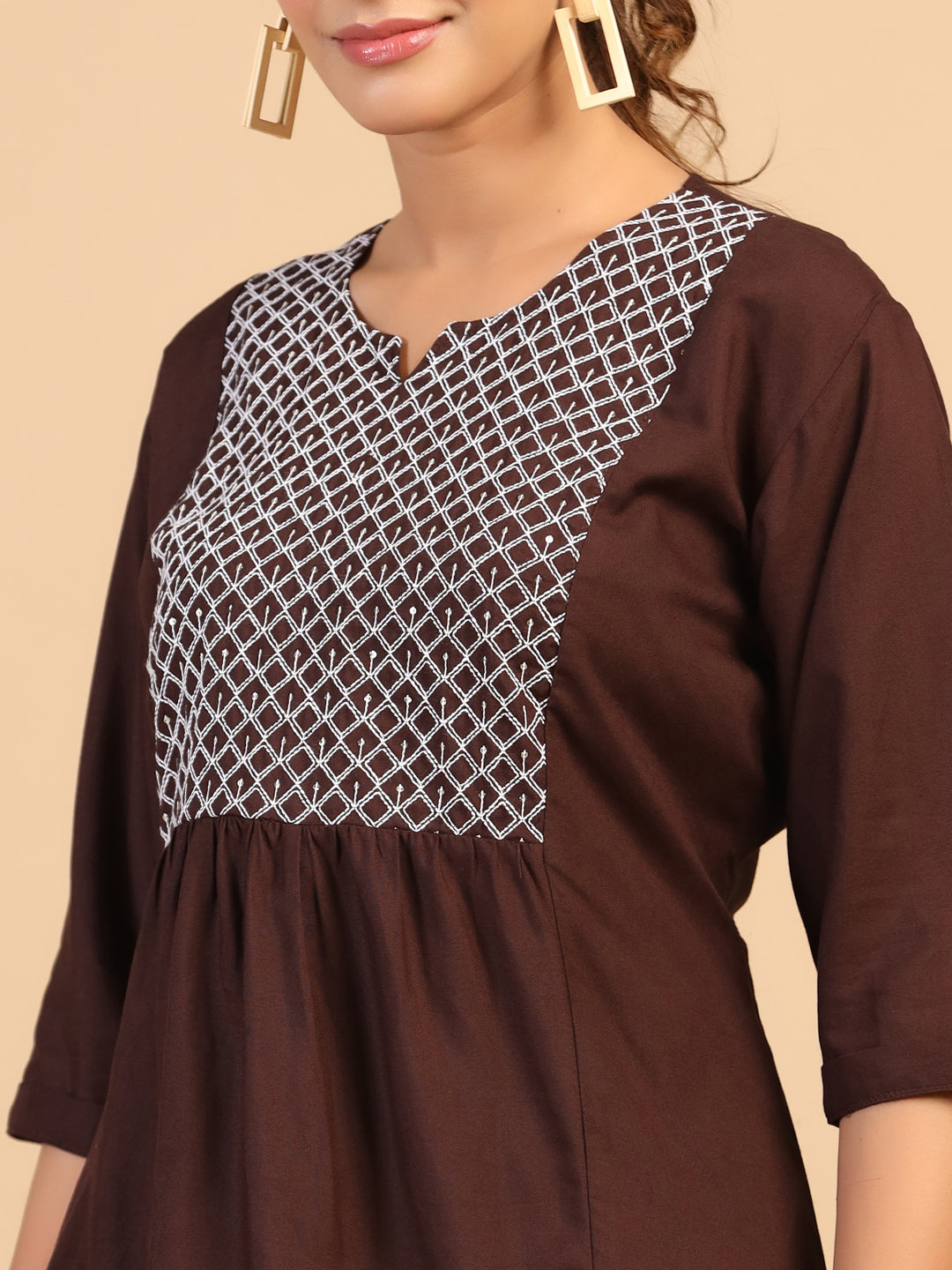 KEEVA FANCY WESTERN SHORT TOP