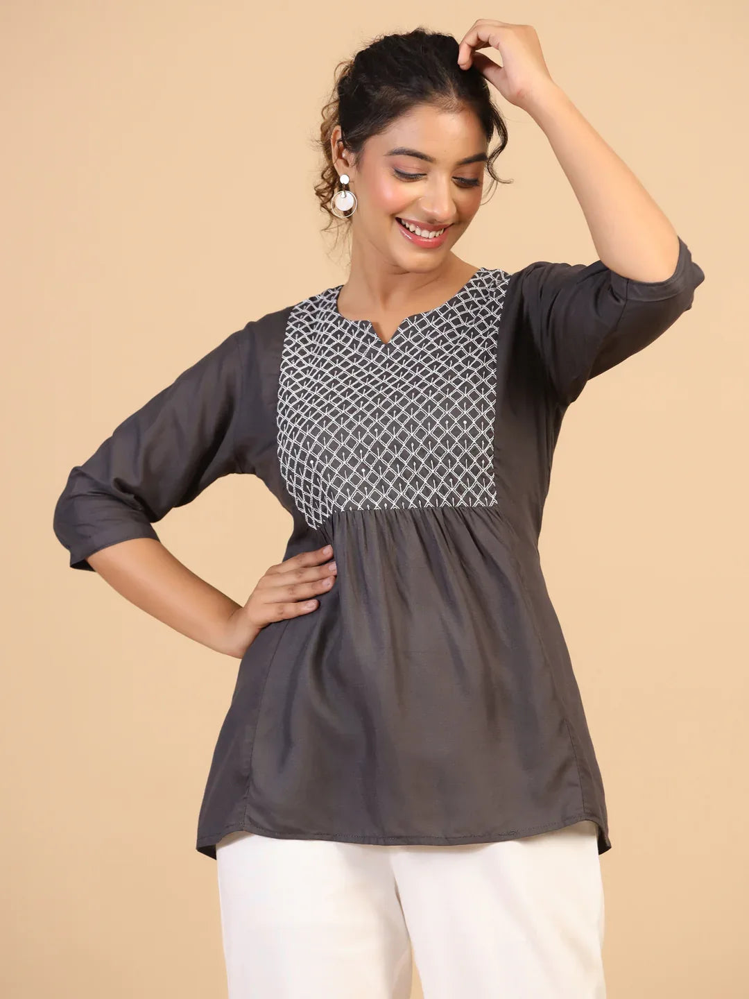 KEEVA FANCY WESTERN SHORT TOP - Anant Exports