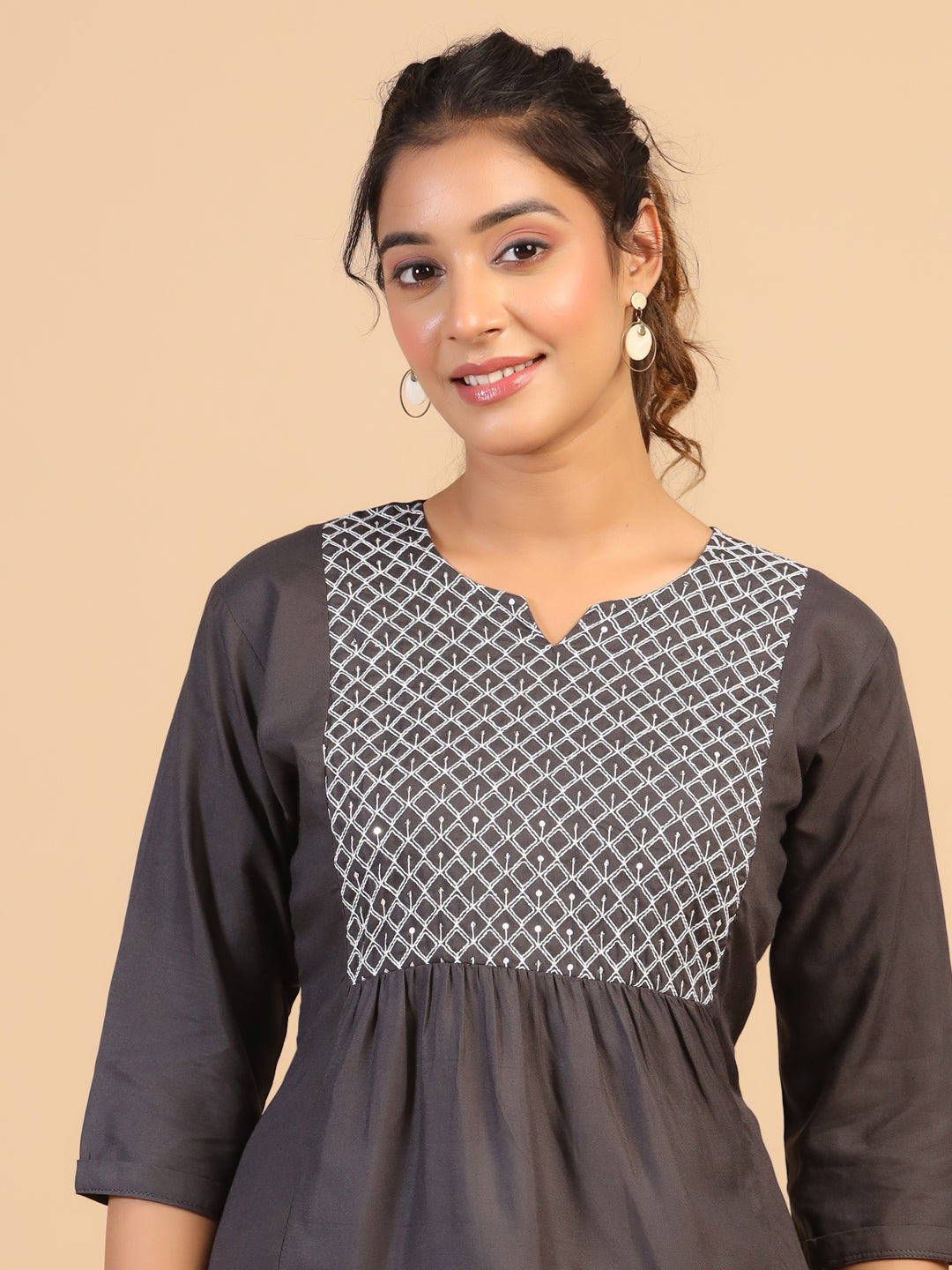 KEEVA FANCY WESTERN SHORT TOP