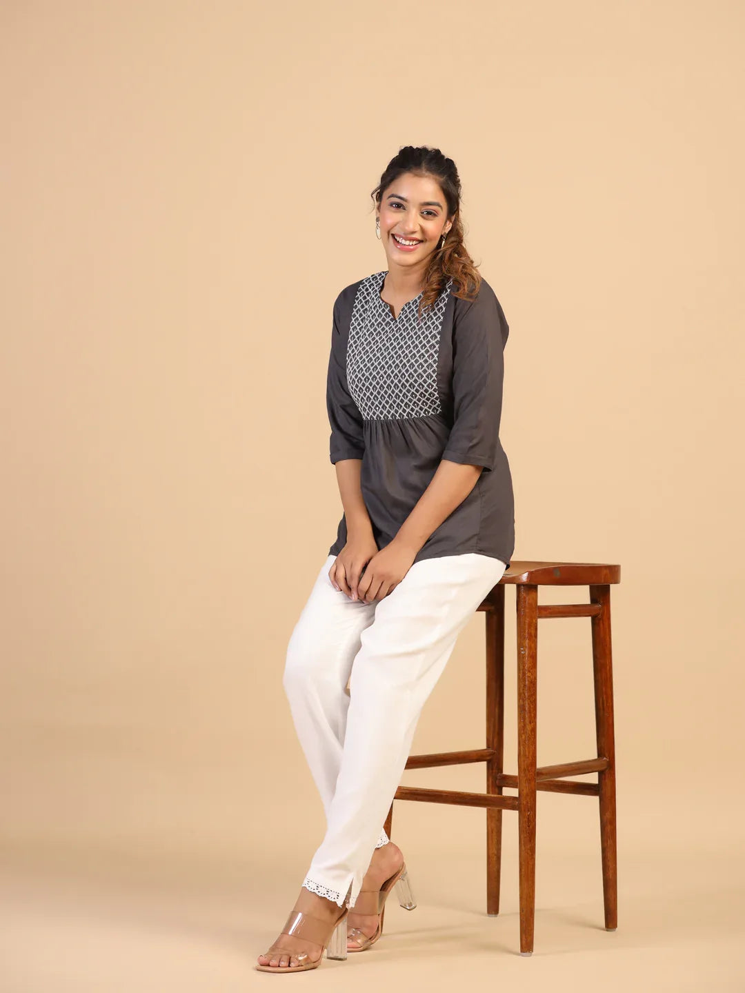 KEEVA FANCY WESTERN SHORT TOP - Anant Exports
