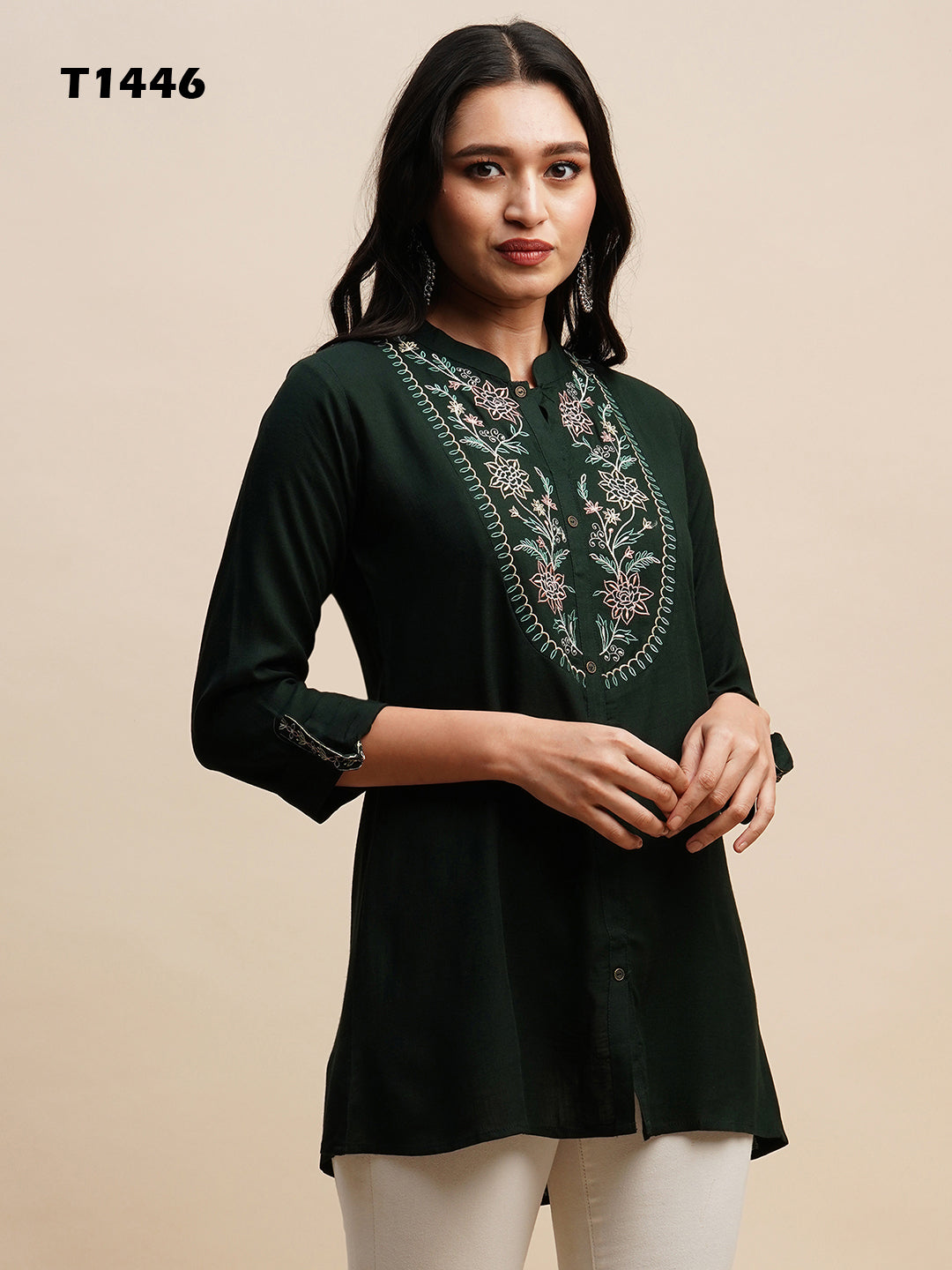 TARINI VOL 02 FANCY WESTERN SHORT TOP D.NO. T1446