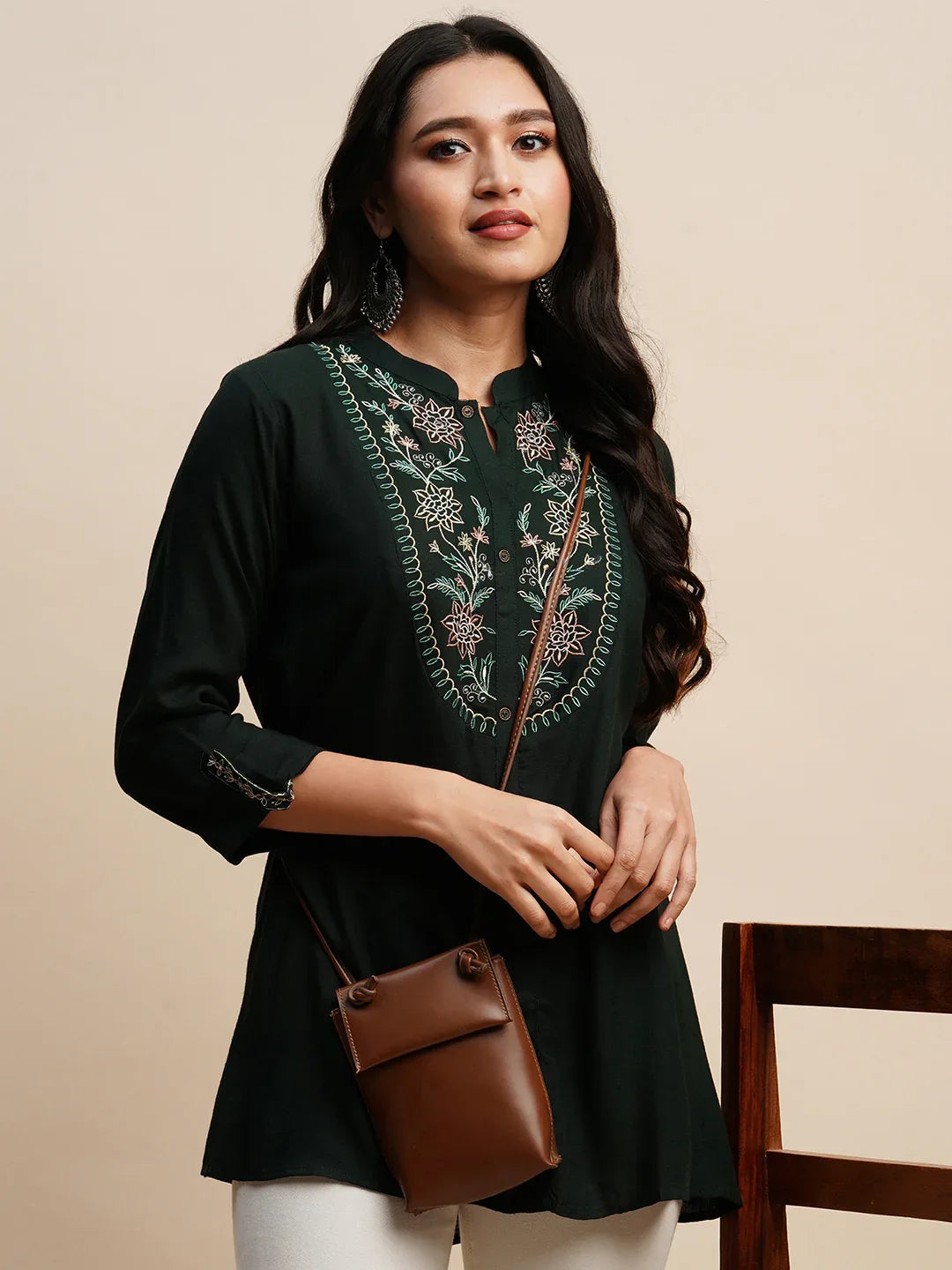 TARINI VOL 02 FANCY WESTERN SHORT TOP D.NO. T1446 - Anant Exports