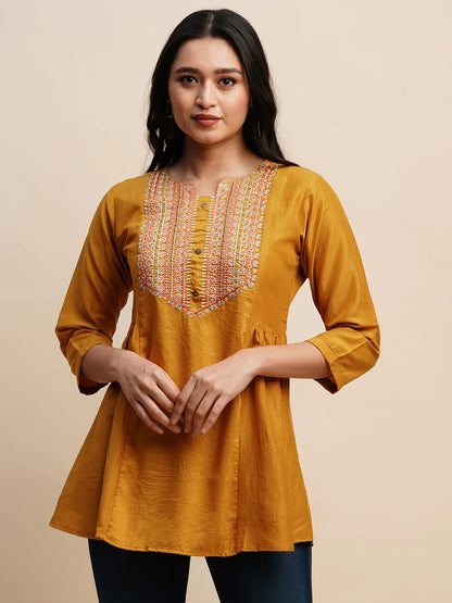 TARINI VOL 02 FANCY WESTERN SHORT TOP D.NO. T1447 - Anant Exports