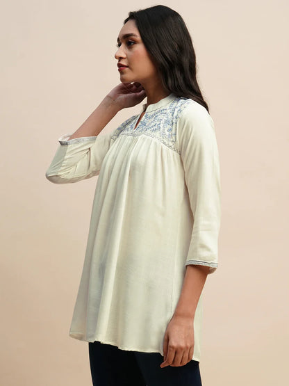 TARINI VOL 02 FANCY WESTERN SHORT TOP D.NO. T1448 - Anant Exports