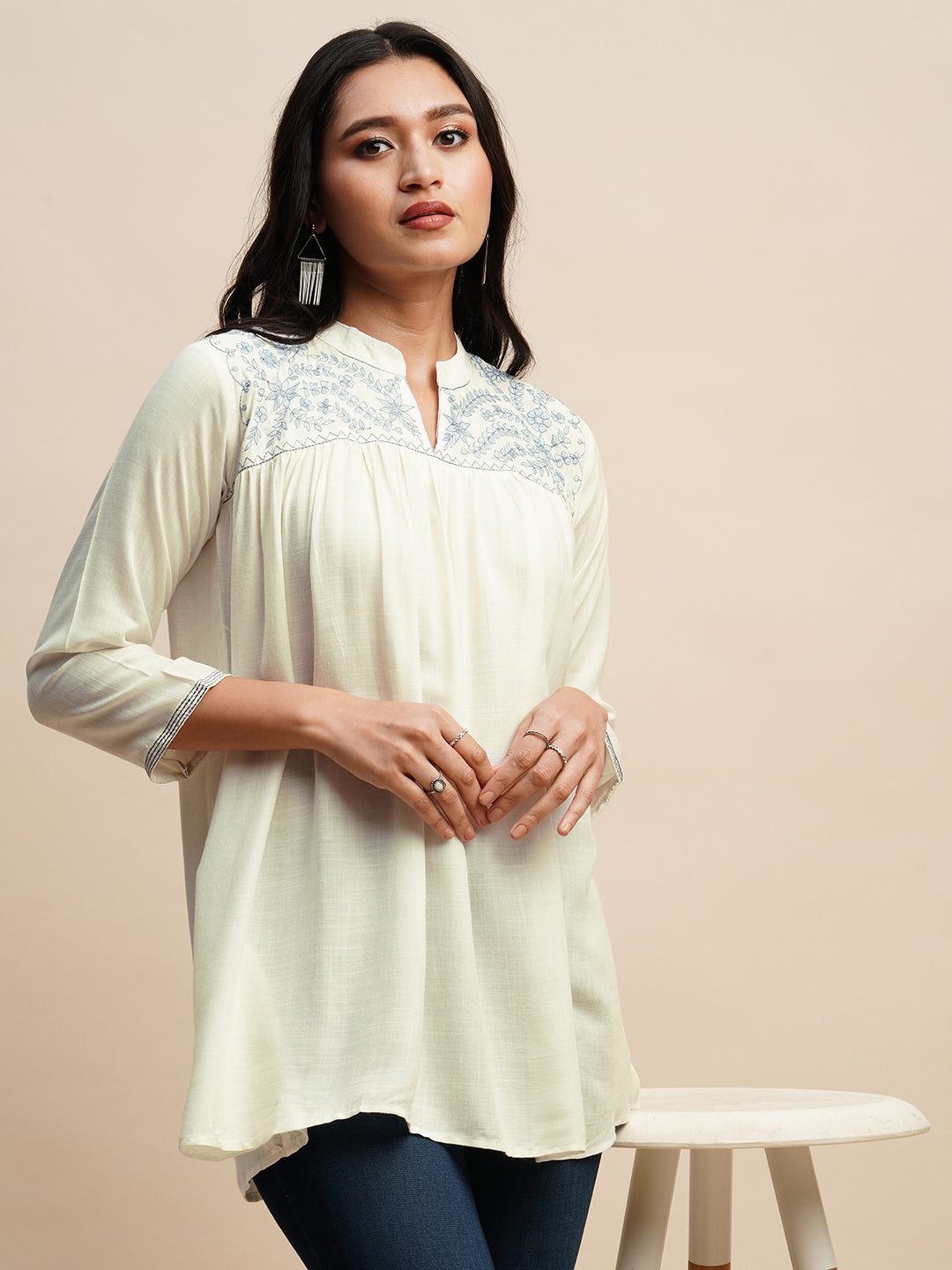 TARINI VOL 02 FANCY WESTERN SHORT TOP D.NO. T1448