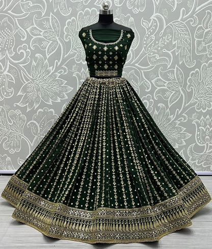 Wedding Designer Georgette Lehenga Choli Design 2341