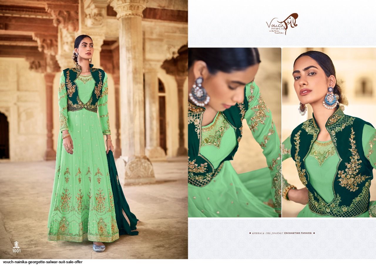 Beautiful Designer Vouch Nainika Georgette Salwar Suit