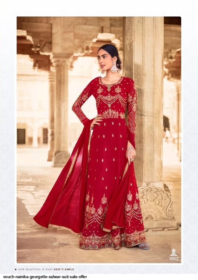Beautiful Designer Vouch Nainika Georgette Salwar Suit